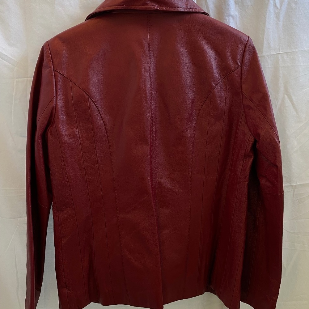 East 5th | Genuine Leather Jacket | Red | Women's | Size: Medium | NWOT - Picture 4 of 11